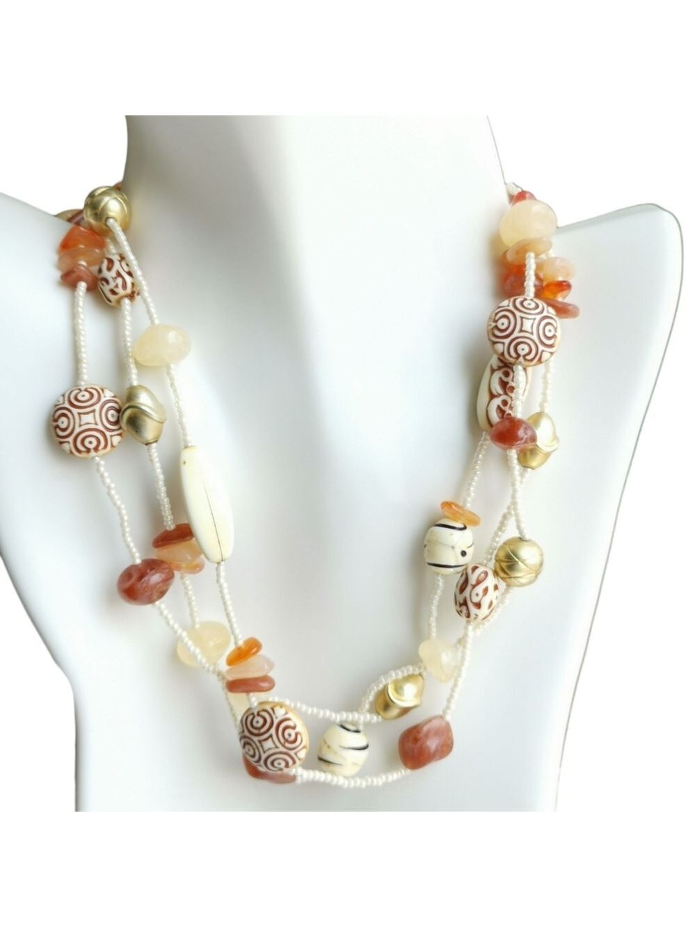 Vintage 70s Beaded Necklace